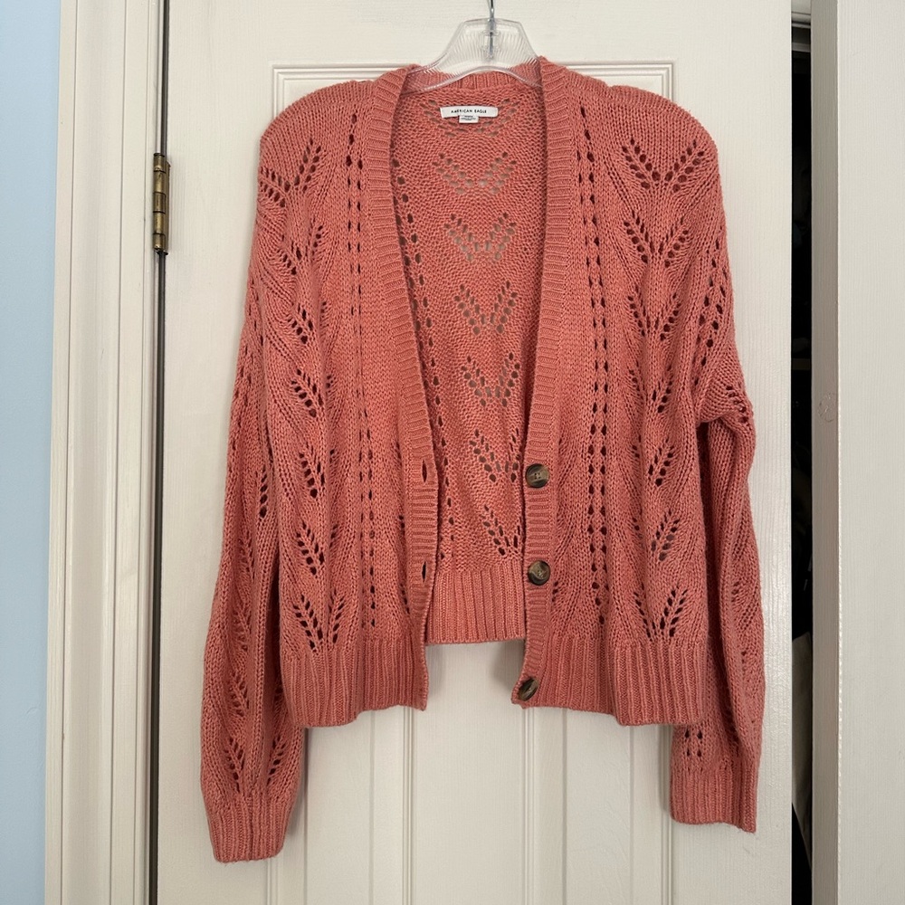 Peach American Eagle cardigan